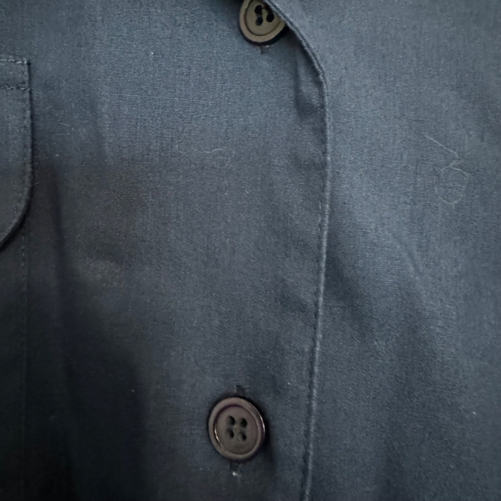 Cabin Creek Button Down Navy Blue Shirt with Collar and shirt pockets - Picture 8 of 14